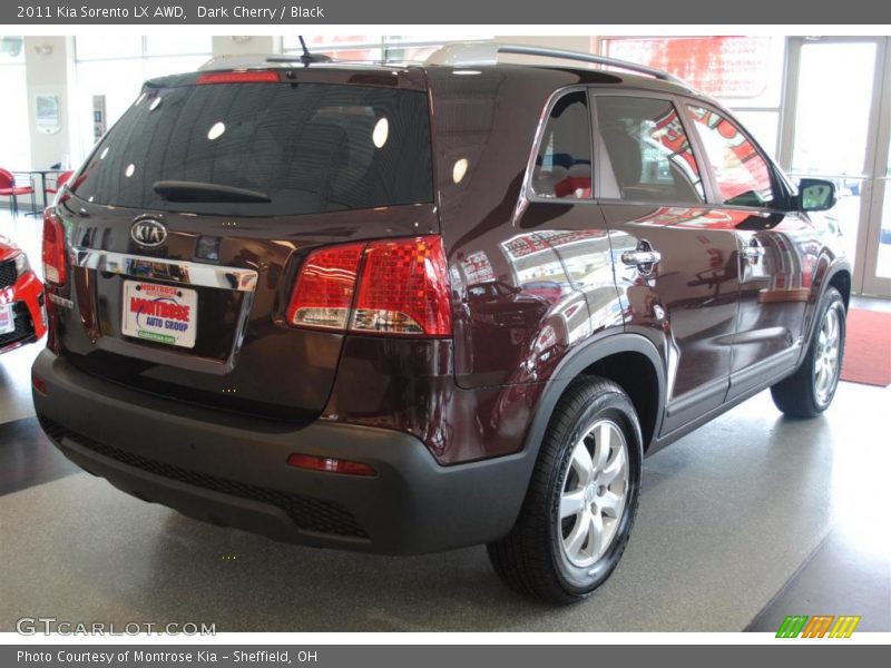 Dark Cherry / Black 2011 Kia Sorento LX AWD