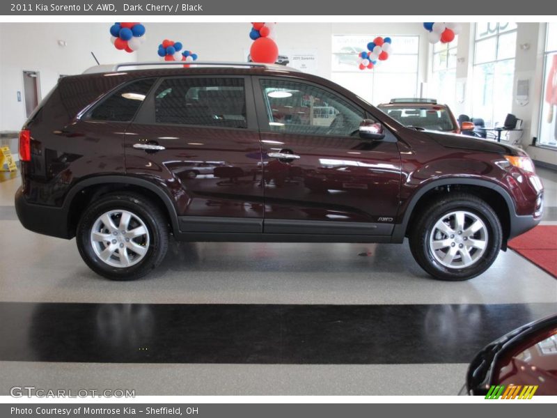 Dark Cherry / Black 2011 Kia Sorento LX AWD