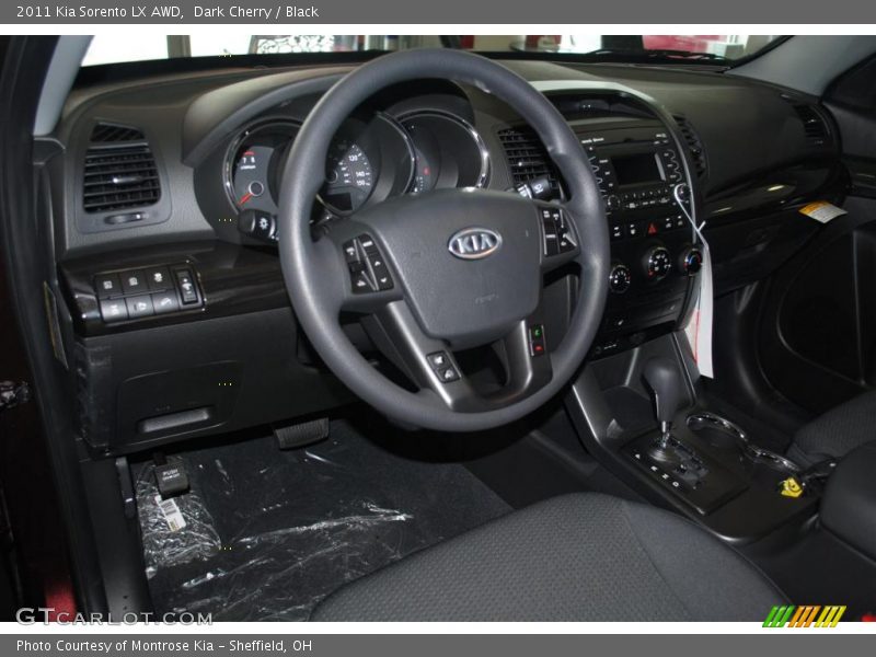 Dark Cherry / Black 2011 Kia Sorento LX AWD