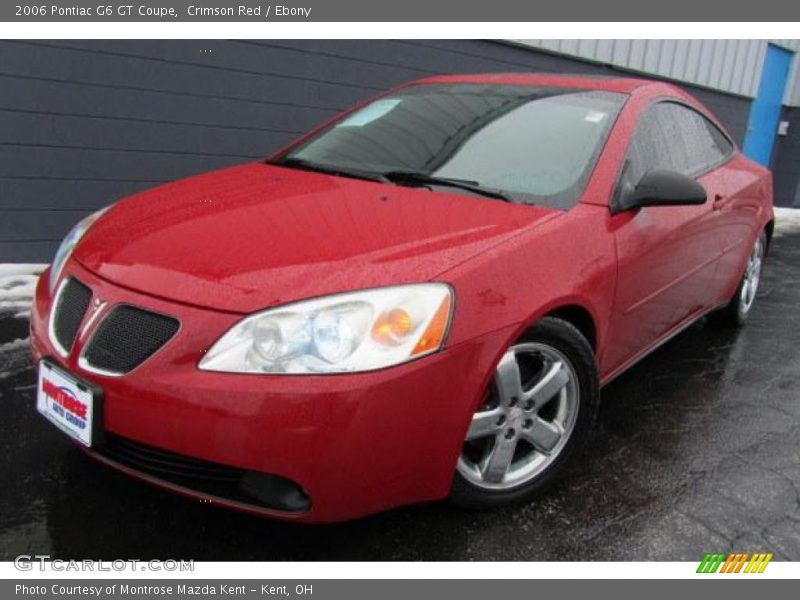 Crimson Red / Ebony 2006 Pontiac G6 GT Coupe