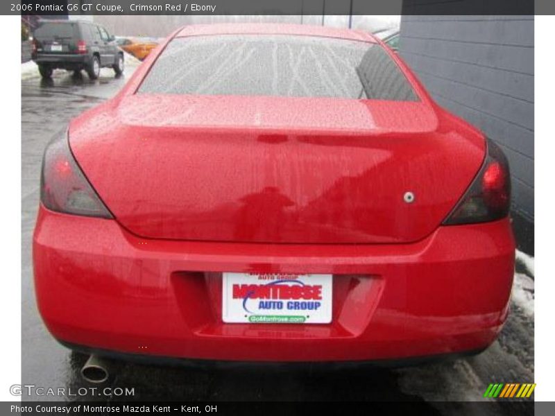 Crimson Red / Ebony 2006 Pontiac G6 GT Coupe