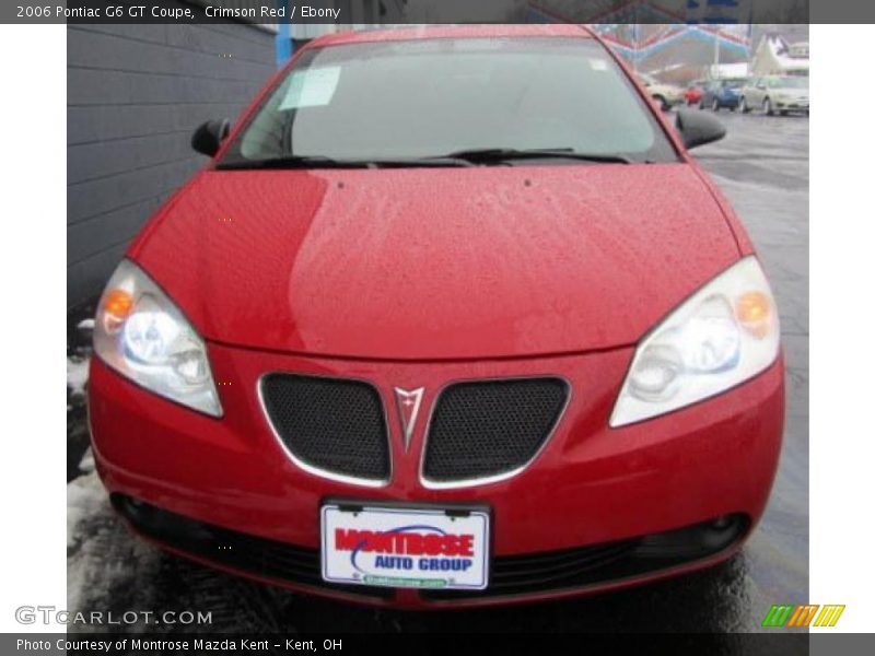 Crimson Red / Ebony 2006 Pontiac G6 GT Coupe