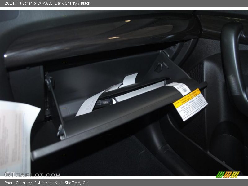 Dark Cherry / Black 2011 Kia Sorento LX AWD