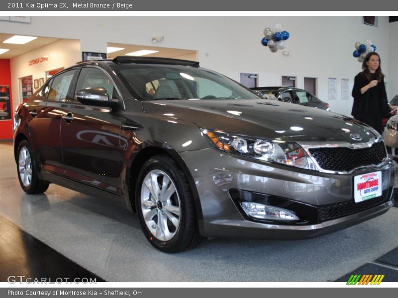 Metal Bronze / Beige 2011 Kia Optima EX