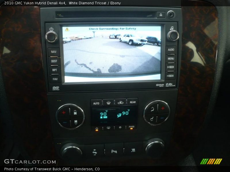 White Diamond Tricoat / Ebony 2010 GMC Yukon Hybrid Denali 4x4