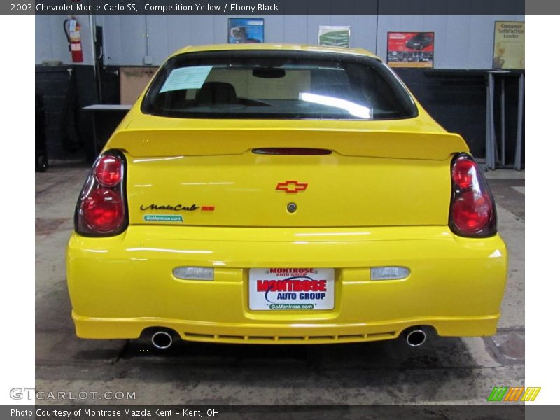Competition Yellow / Ebony Black 2003 Chevrolet Monte Carlo SS