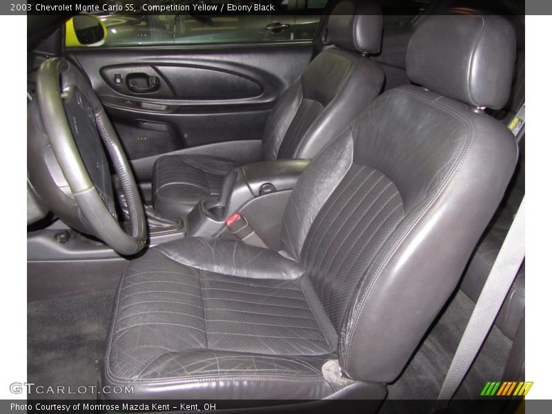  2003 Monte Carlo SS Ebony Black Interior