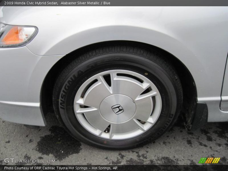 Alabaster Silver Metallic / Blue 2009 Honda Civic Hybrid Sedan