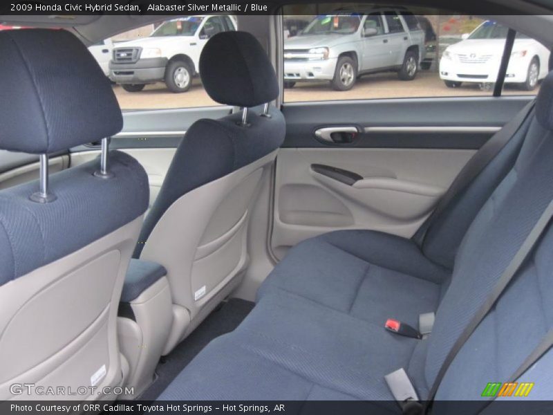 Alabaster Silver Metallic / Blue 2009 Honda Civic Hybrid Sedan