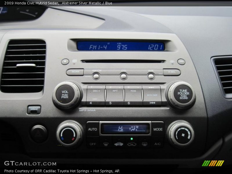 Alabaster Silver Metallic / Blue 2009 Honda Civic Hybrid Sedan