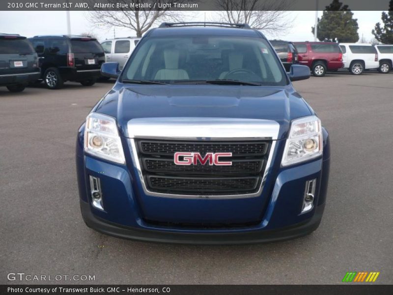 Atlantic Blue Metallic / Light Titanium 2010 GMC Terrain SLT AWD