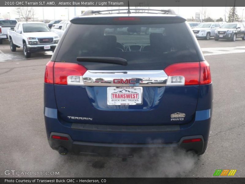 Atlantic Blue Metallic / Light Titanium 2010 GMC Terrain SLT AWD