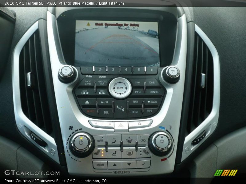 Controls of 2010 Terrain SLT AWD