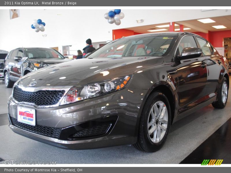 Metal Bronze / Beige 2011 Kia Optima LX
