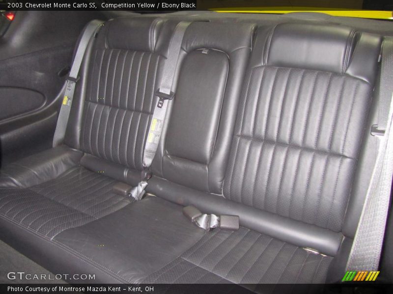  2003 Monte Carlo SS Ebony Black Interior