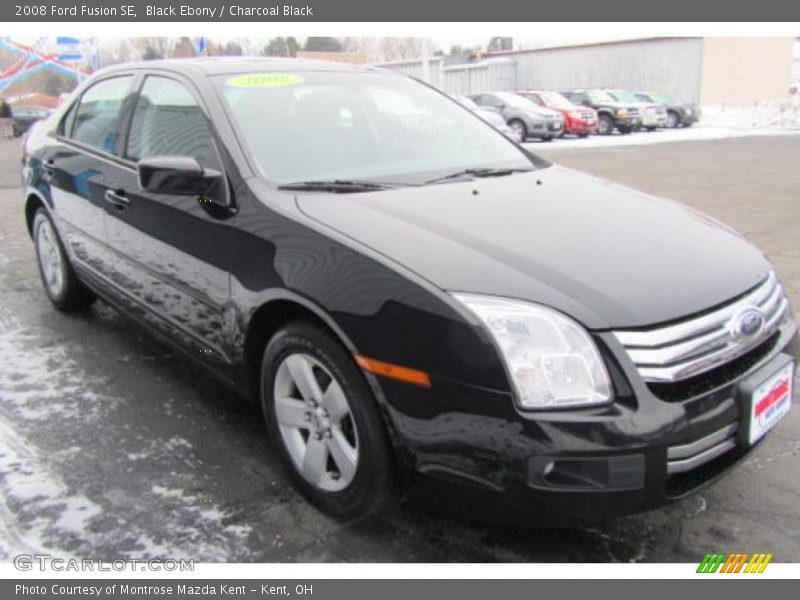 Black Ebony / Charcoal Black 2008 Ford Fusion SE