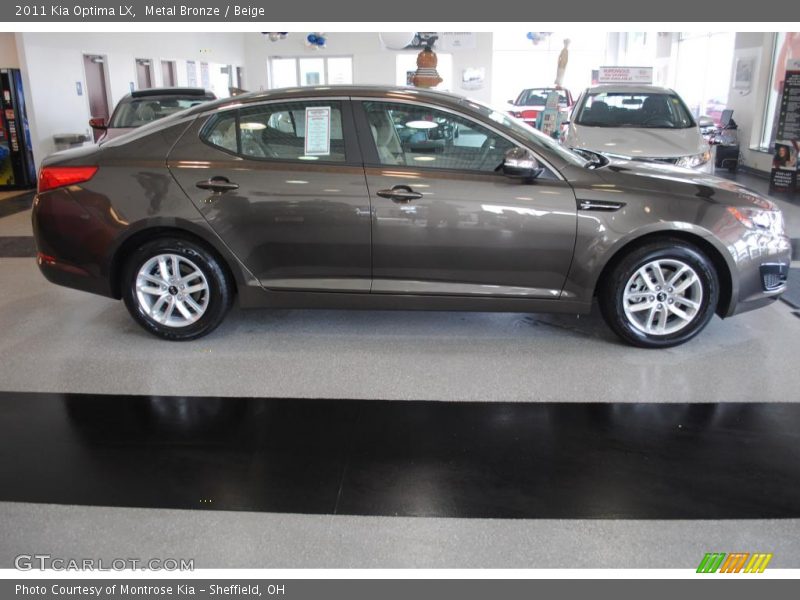Metal Bronze / Beige 2011 Kia Optima LX