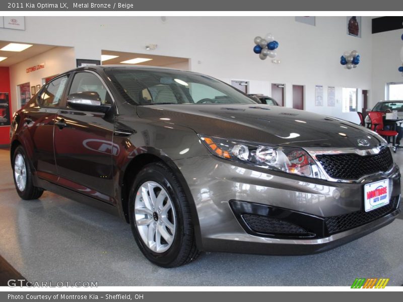 Metal Bronze / Beige 2011 Kia Optima LX