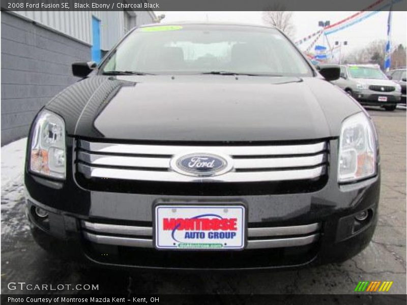 Black Ebony / Charcoal Black 2008 Ford Fusion SE