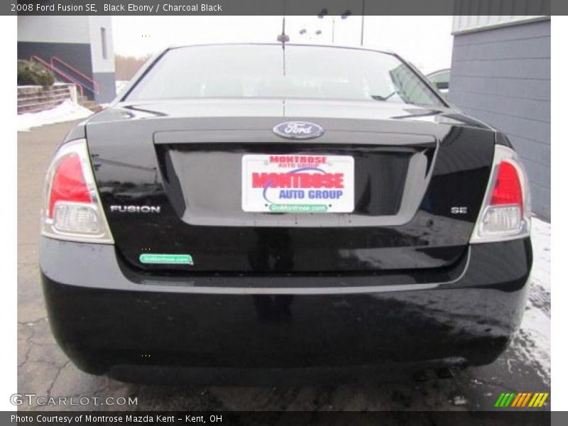 Black Ebony / Charcoal Black 2008 Ford Fusion SE