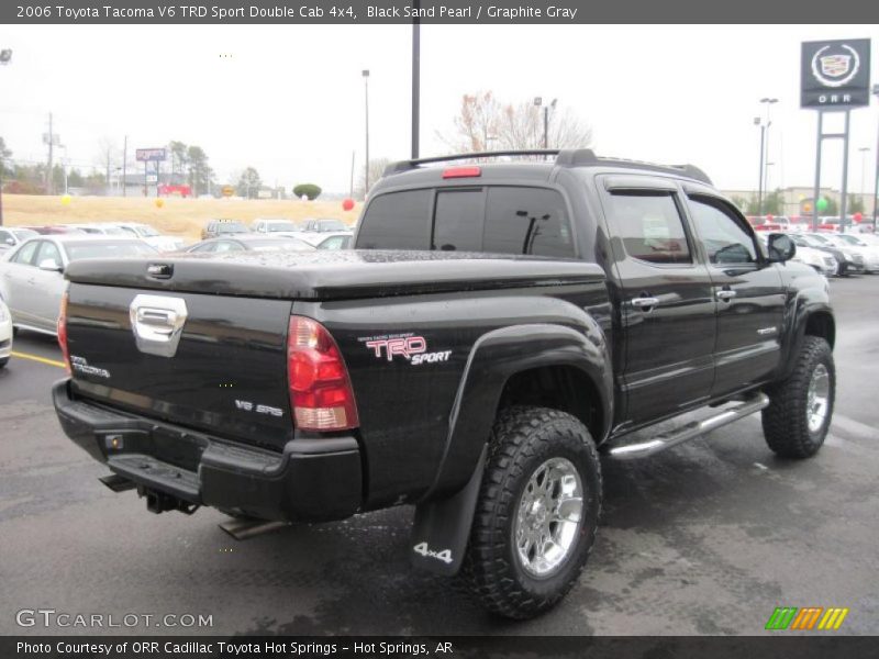Black Sand Pearl / Graphite Gray 2006 Toyota Tacoma V6 TRD Sport Double Cab 4x4