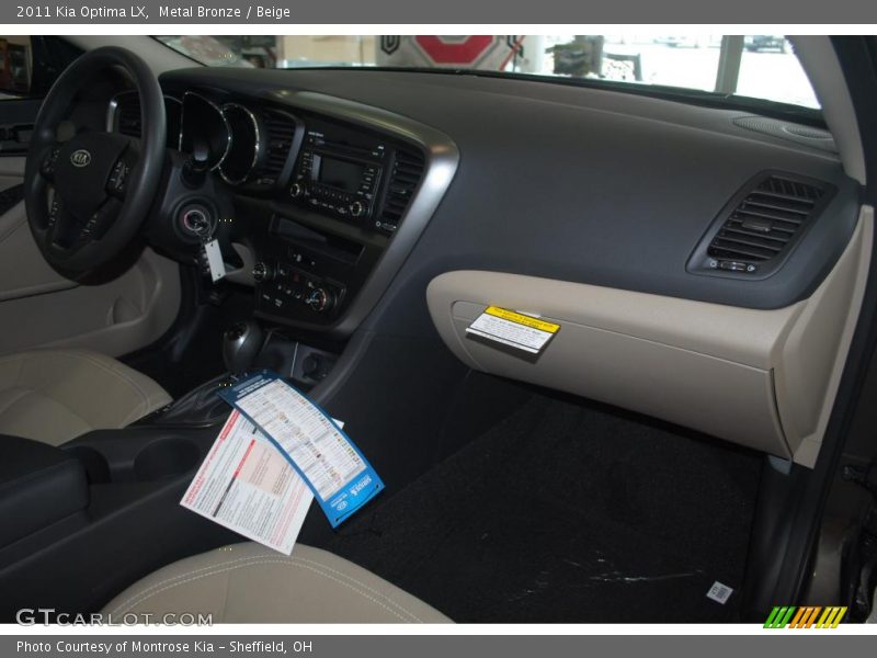 Metal Bronze / Beige 2011 Kia Optima LX