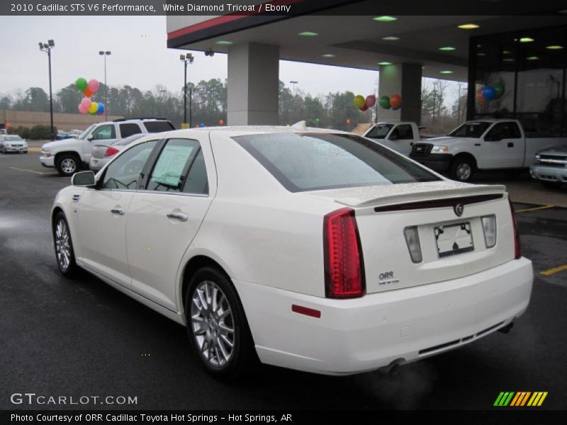 White Diamond Tricoat / Ebony 2010 Cadillac STS V6 Performance