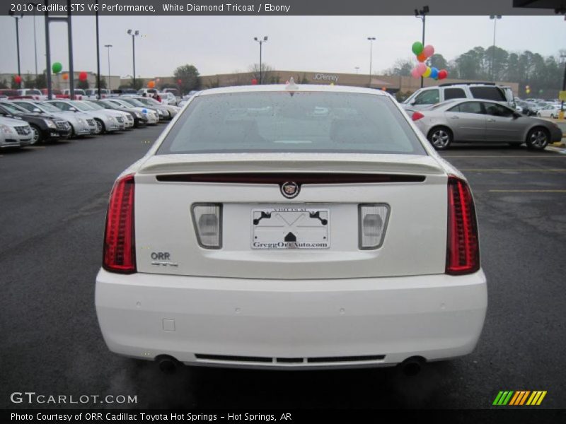 White Diamond Tricoat / Ebony 2010 Cadillac STS V6 Performance
