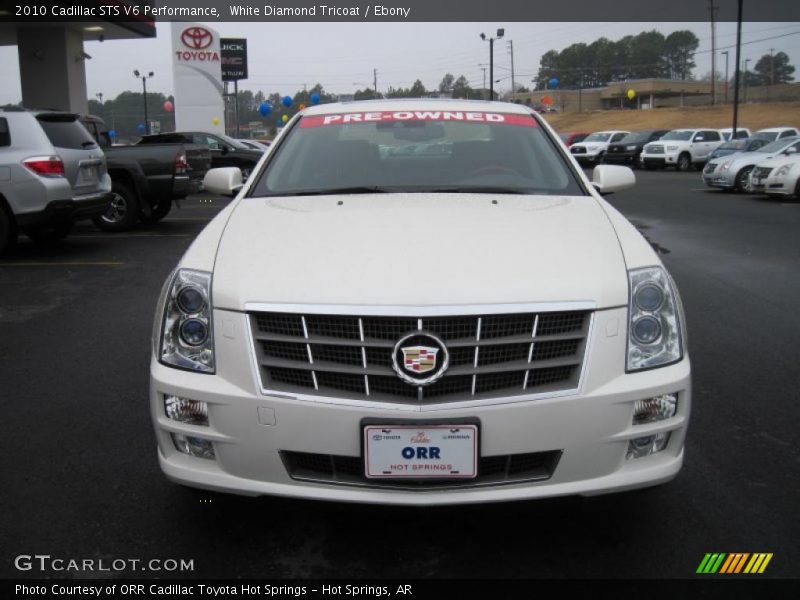 White Diamond Tricoat / Ebony 2010 Cadillac STS V6 Performance