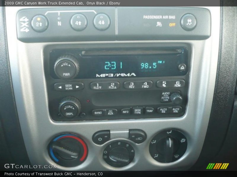 Onyx Black / Ebony 2009 GMC Canyon Work Truck Extended Cab