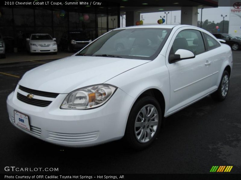 Summit White / Gray 2010 Chevrolet Cobalt LT Coupe