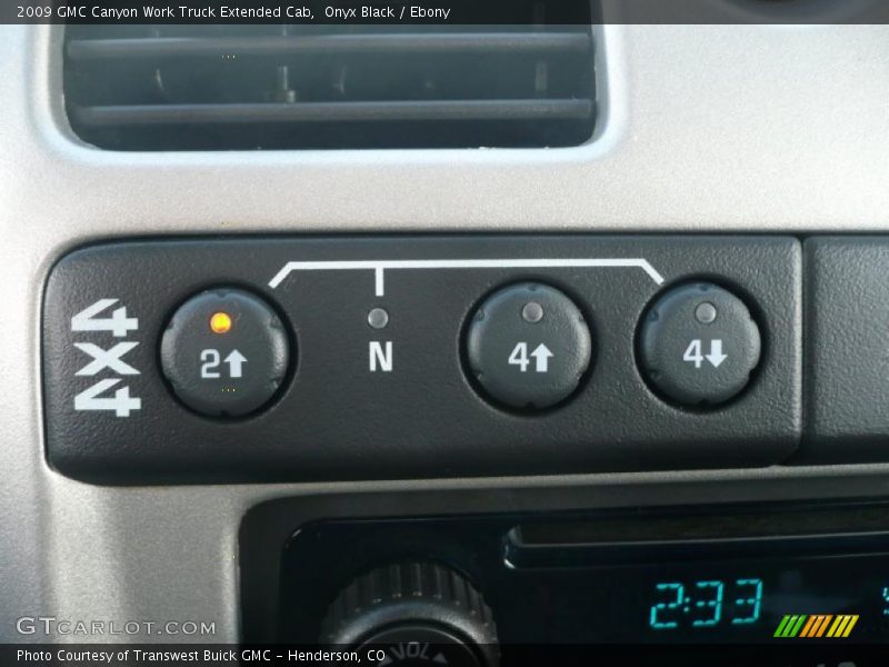 Controls of 2009 Canyon Work Truck Extended Cab