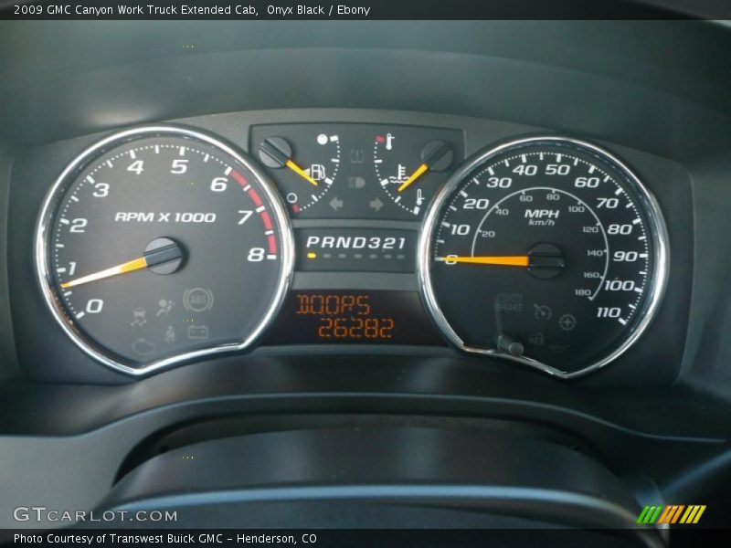  2009 Canyon Work Truck Extended Cab Work Truck Extended Cab Gauges