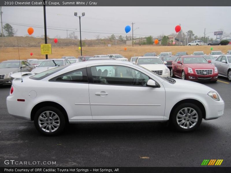 Summit White / Gray 2010 Chevrolet Cobalt LT Coupe
