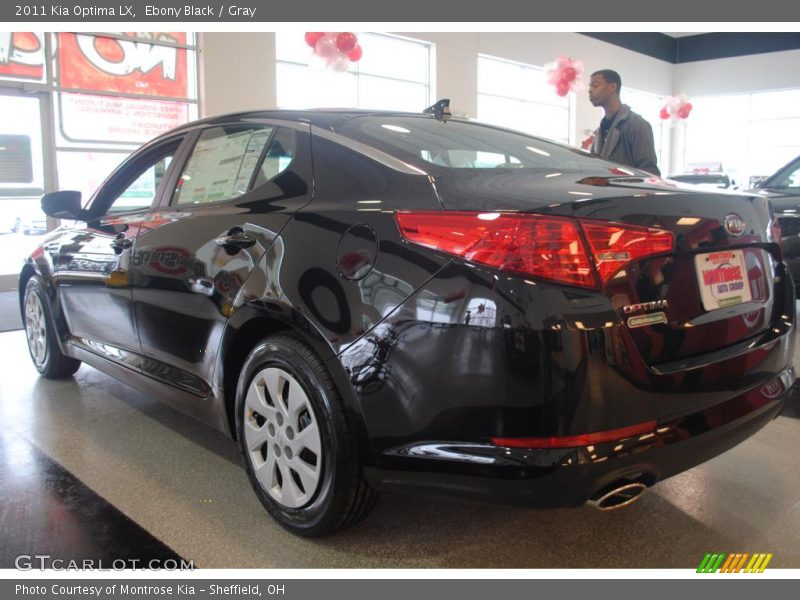 Ebony Black / Gray 2011 Kia Optima LX