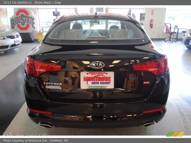 Ebony Black / Gray 2011 Kia Optima LX