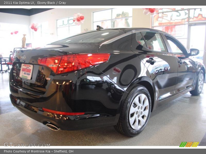 Ebony Black / Gray 2011 Kia Optima LX