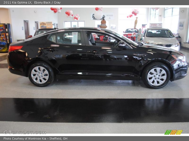 Ebony Black / Gray 2011 Kia Optima LX