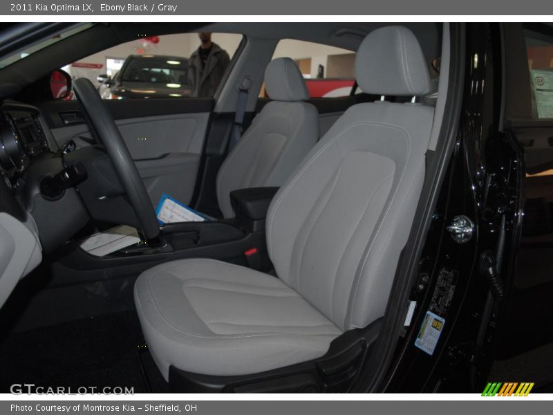Ebony Black / Gray 2011 Kia Optima LX