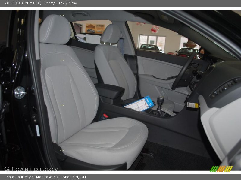 Ebony Black / Gray 2011 Kia Optima LX