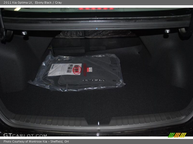 Ebony Black / Gray 2011 Kia Optima LX