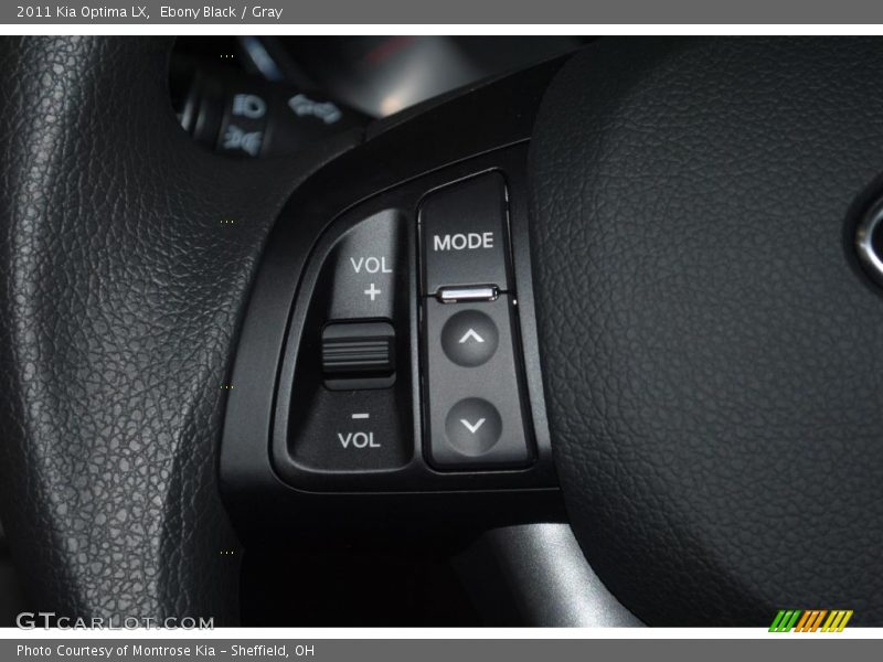 Ebony Black / Gray 2011 Kia Optima LX