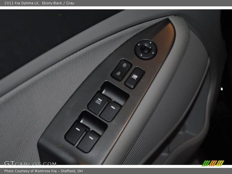 Ebony Black / Gray 2011 Kia Optima LX