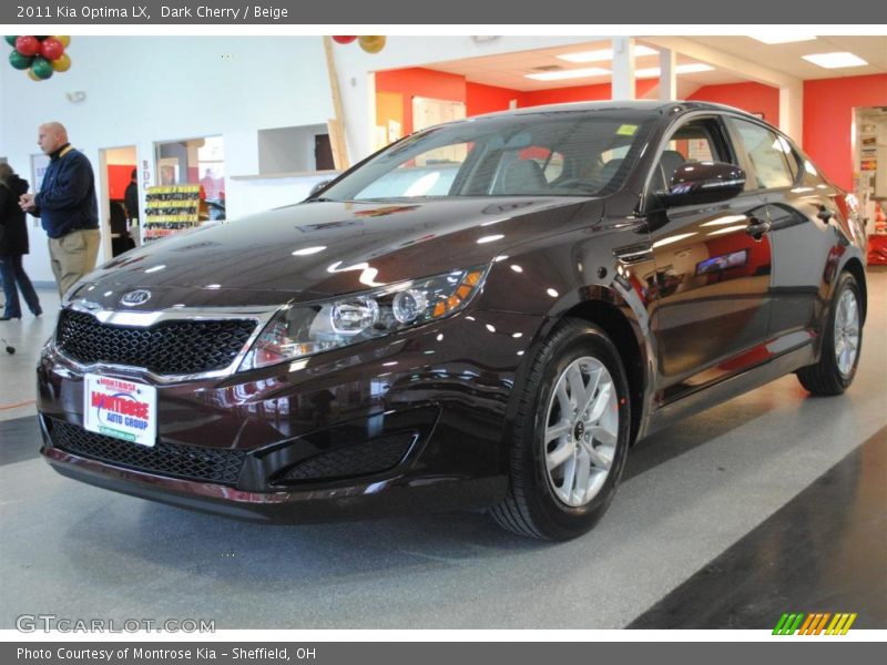 Dark Cherry / Beige 2011 Kia Optima LX