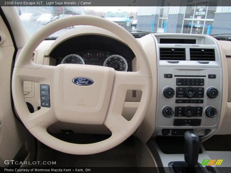 Light Sage Metallic / Camel 2008 Ford Escape XLT