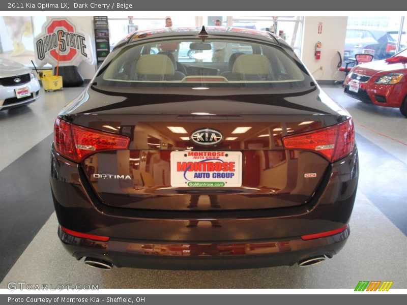 Dark Cherry / Beige 2011 Kia Optima LX