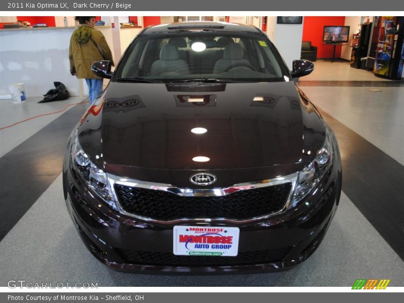 Dark Cherry / Beige 2011 Kia Optima LX