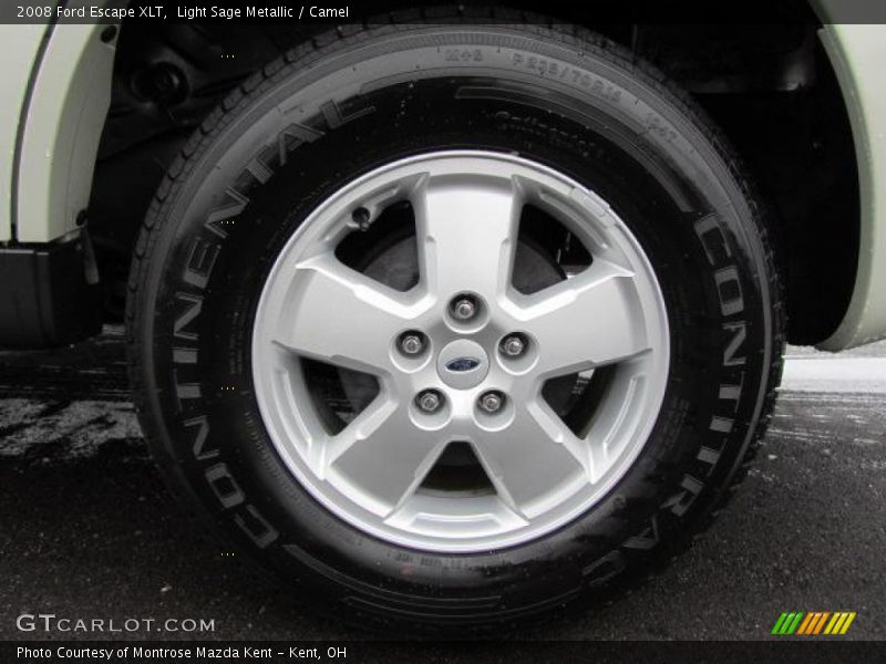 Light Sage Metallic / Camel 2008 Ford Escape XLT