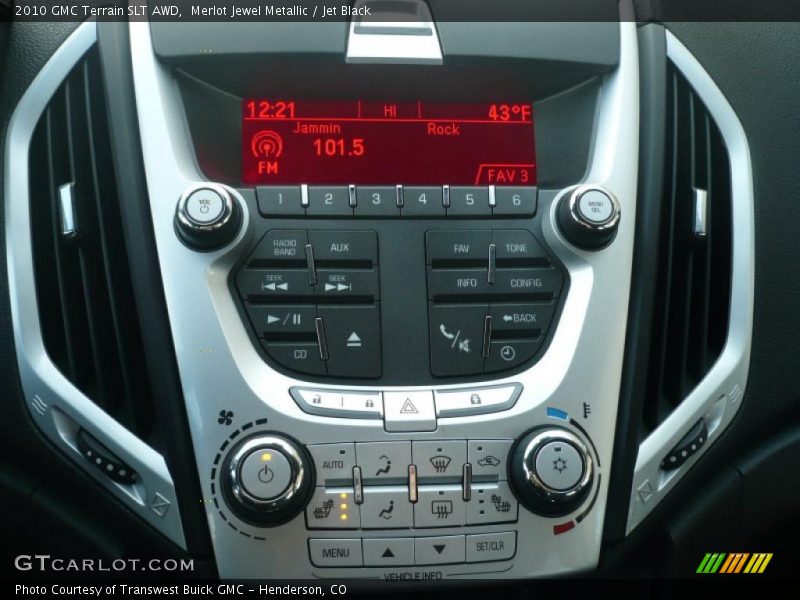 Merlot Jewel Metallic / Jet Black 2010 GMC Terrain SLT AWD