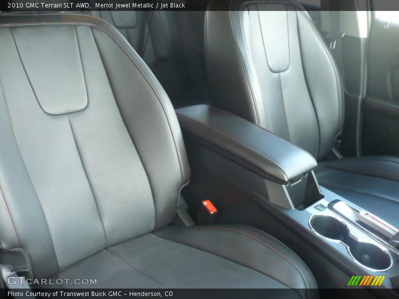 Merlot Jewel Metallic / Jet Black 2010 GMC Terrain SLT AWD